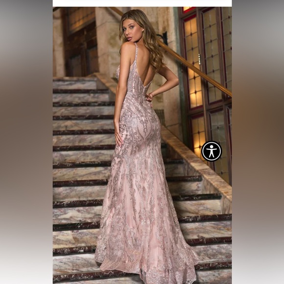 SHERRI HILL DRESS 54165 - Picture 3 of 4